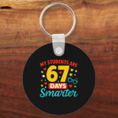 Groovy My Students Are 67 Days Smarter 67 Meme For Sleutelhanger (Voorkant)