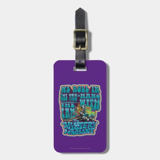 Groovy Mystery Machine Fam Graphic Bagagelabel (Voorkant verticaal)