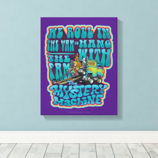 Groovy Mystery Machine Fam Graphic Canvas Afdruk (Insitu (Houten vloer))