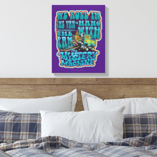 Groovy Mystery Machine Fam Graphic Canvas Afdruk (Insitu (Slaapkamer))