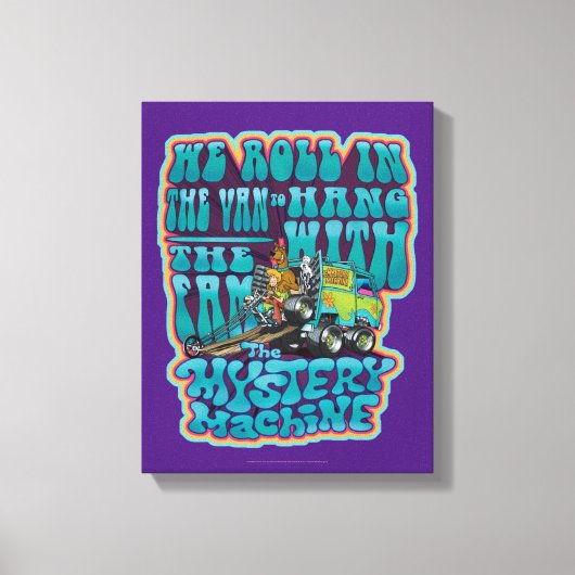 Groovy Mystery Machine Fam Graphic Canvas Afdruk (Voorkant)