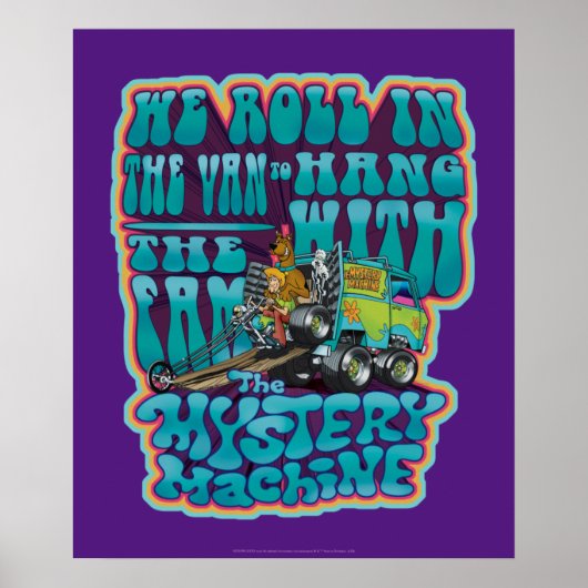 Groovy Mystery Machine Fam Graphic Poster (Voorkant)