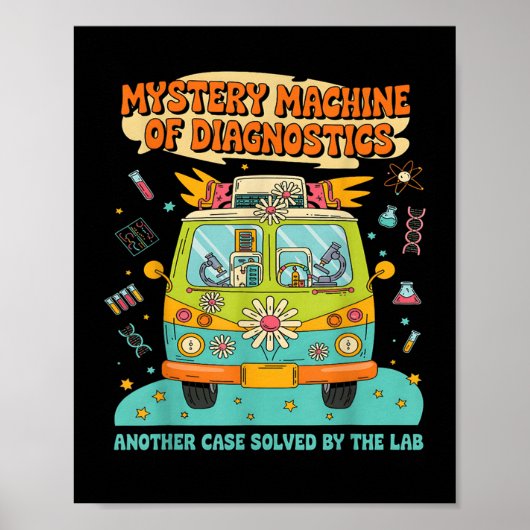 Groovy Mystery Machine van het Laboratorium voor D Poster (Voorkant)