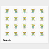Groovy Mystery Machine van het Laboratorium voor D Ronde Sticker (Vel)