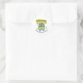 Groovy Mystery Machine van het Laboratorium voor D Ronde Sticker (Tas)