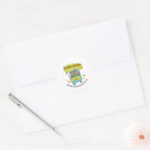 Groovy Mystery Machine van het Laboratorium voor D Ronde Sticker (Envelop)