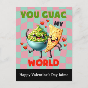 Groovy Nacho Cheese Guac Valentijnsdag Postkaart