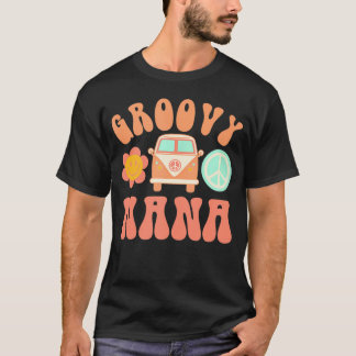 Groovy Nana Bijpassend Familie Verjaardagsfeest T-shirt