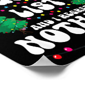 Groovy Naughty List Christmas Xmas Santa Mens Wome Poster (Hoek)