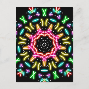 Groovy neon briefkaart
