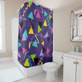 Groovy Neon Vibes #1 #decor #art Douchegordijn (In situ)