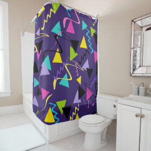 Groovy Neon Vibes #1 #decor #art Douchegordijn