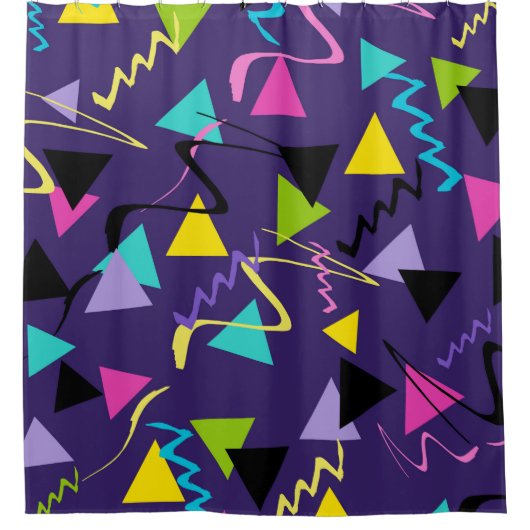 Groovy Neon Vibes #1 #decor #art Douchegordijn (Voorkant)