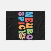 Groovy Neurospicy - Neurodivergent ADHD Autisme Fleece Deken (Voorkant (Horizontaal))