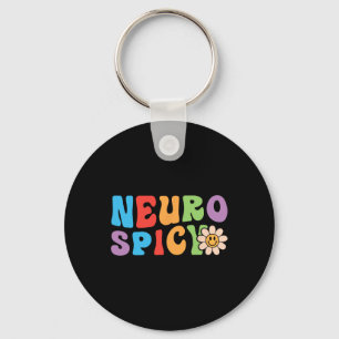 Groovy Neurospicy - Neurodivergent ADHD Autisme Sleutelhanger