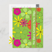 Groovy New Digs Address Moving Announcement Briefkaart (Voorkant / Achterkant)