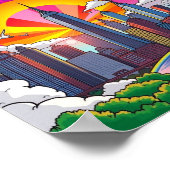 Groovy New York City (Pop art) Poster (Hoek)