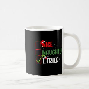 Groovy Nice Naughty Ik probeerde Kerstmis 2024 San Koffiemok