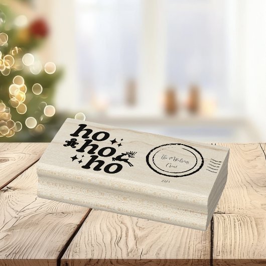 Groovy Notenkraker Retro Pastel Kerstmis Rubberstempel