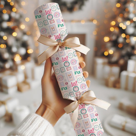 Groovy Notenkraker Retro Pastel Kerstmis Tissuepapier