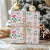 Groovy Nutcracker Retro Pastel Christmas Cadeaupapier