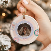 Groovy Nutcracker Retro Pastel Christmas Keramisch Ornament