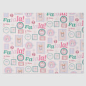 Groovy Nutcracker Retro Pastel Christmas Tissuepapier (Voorkant)