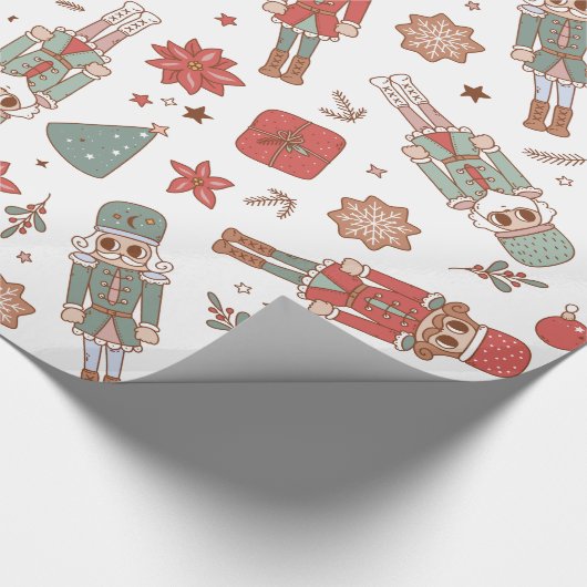 Groovy Nutkraker 12 dagen kerstcadeautjes Cadeaupapier (Hoek)