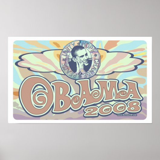 Groovy Obama 2008 Poster (Voorkant)