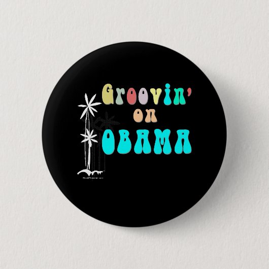 Groovy Obama Button (Voorkant)