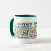 Groovy Obama dat één Mok van 2008 (Voorkant links)