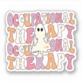 Groovy Occupational Therapy Therapy Halloween OT Sticker (Voorkant)