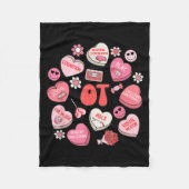 Groovy Occupational Therapy Valentine Ot Conversat Fleece Deken (Voorkant)