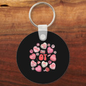 Groovy Occupational Therapy Valentine Ot Conversat Sleutelhanger (Voorkant)