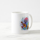 Groovy Octopus Mok | Hippie Retro Kleurrijk Cadeau (Voorkant rechts)