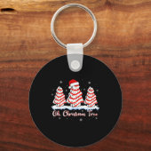 Groovy Oh Christmas Tree Cakes Debbie Beckey Jen C Sleutelhanger (Voorkant)