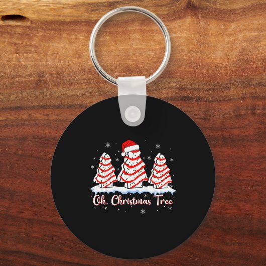 Groovy Oh Christmas Tree Cakes Debbie Beckey Jen C Sleutelhanger (Voorkant)