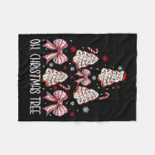 Groovy Oh Christmas Tree Cakes Debbie Becky Jen Ca Fleece Deken (Voorkant (Horizontaal))