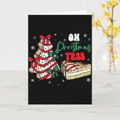Groovy Oh Christmas Tree Cakes Debbie Becky Jen Ca Kaart (Gele Bloem)
