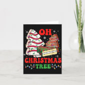 Groovy Oh Christmas Tree Cakes Debbie Becky Jen Ca Kaart (Voorkant)