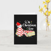 Groovy Oh Christmas Tree Cakes Debbie Becky Jen Ca Kaart (Gele Bloem)