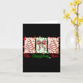 Groovy Oh Christmas Tree Cakes Debbie Becky Jen Ca Kaart (Gele Bloem)