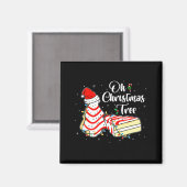 Groovy Oh Christmas Tree Cakes Debbie Becky Jen Ca Magneet (Voorkant / Achterkant)