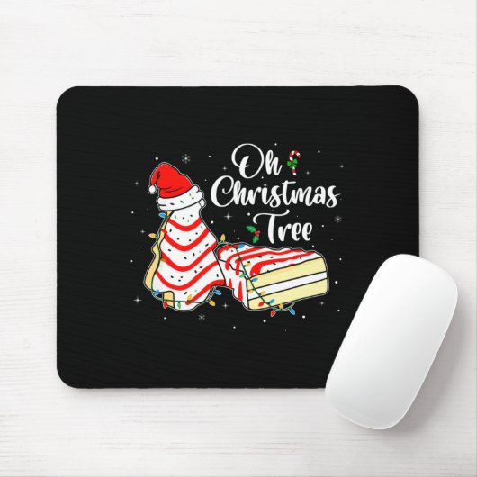 Groovy Oh Christmas Tree Cakes Debbie Becky Jen Ca Muismat (Met muis)