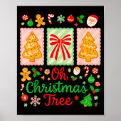 Groovy Oh Christmas Tree Cakes Debbie Becky Jen Ca Poster (Voorkant)