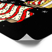 Groovy Oh Christmas Tree Cakes Debbie Becky Jen Ca Poster (Hoek)