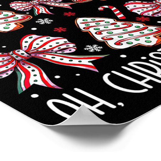 Groovy Oh Christmas Tree Cakes Debbie Becky Jen Ca Poster (Hoek)