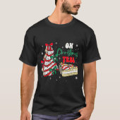Groovy Oh Christmas Tree Cakes Debbie Becky Jen Ca T-shirt (Voorkant)