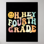 Groovy Oh Hey 4e klas terug naar school leraar Poster (Voorkant)