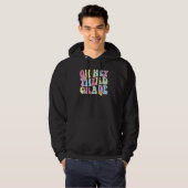 Groovy Oh Hey Third Grade First Day Back To School Hoodie (Voorkant volledig)